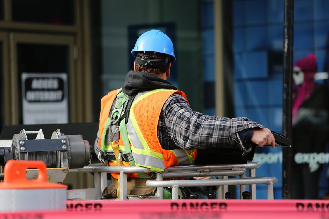man working in a construction